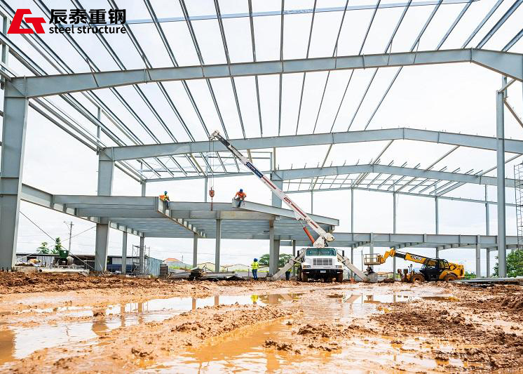 Prefab Metal Building Construction Weather Resistant Steel Constructed Buildings