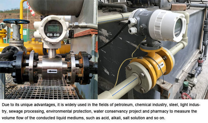 Dn80 Mud Drilling Water Electromagnetic Flow Meter With Wireless
