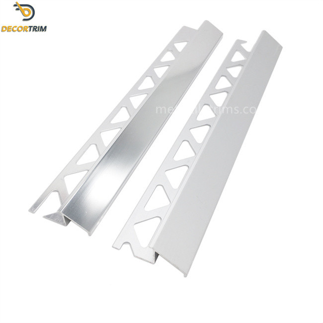 Slope Edge Floor Transition Strip Reducer Chrome Silver Color