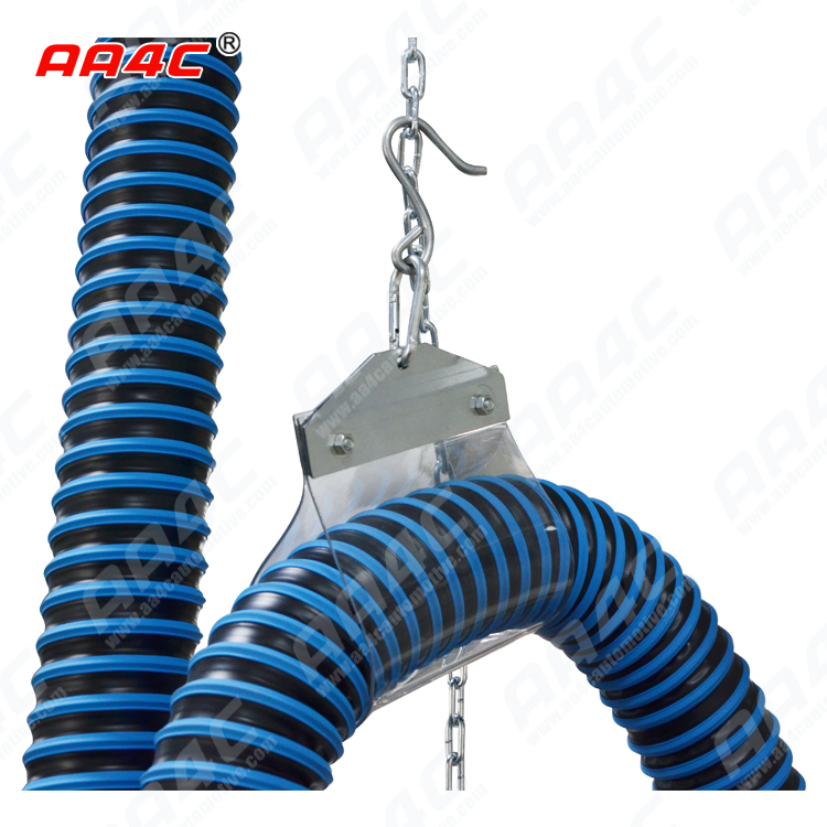 AA4C car exhaust extracting system auto vehicle exhaust sliding with rail control customize size