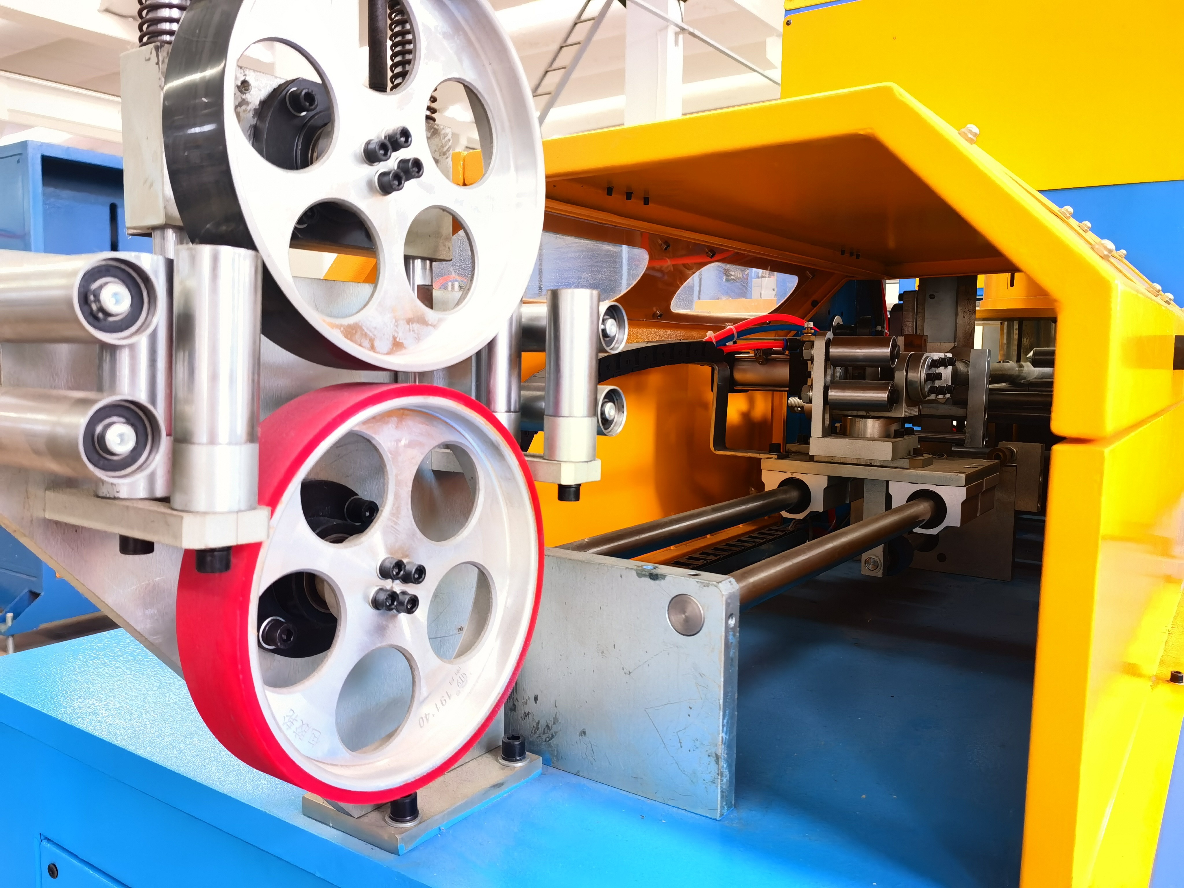 1860 cable coiling machine automatic winding , integrated strapping and wrapping with film