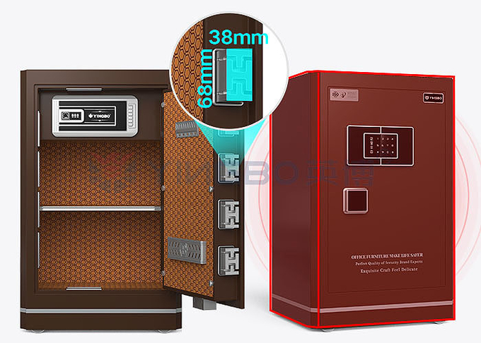 Exterior Design OEM H780mm Safe Box For Money