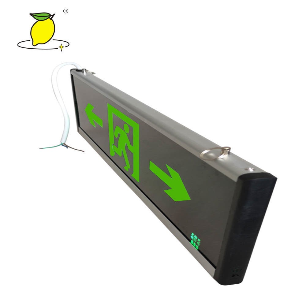 Rechargeable Fluorescent Fire Exit Signs For Movie Theater / Shopping Mall