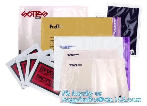 packing list envelope for AWB, packing list envelope mailing bag for express, Packing List Enclosed Envelopes, bagease