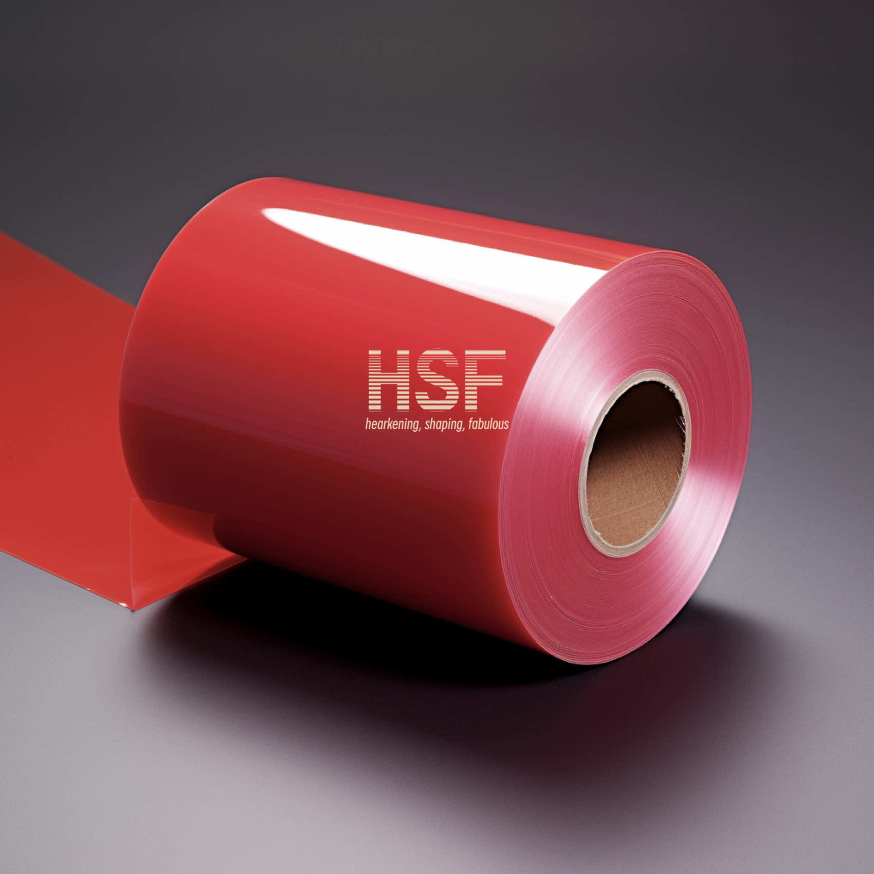 40 μm Opaque red high density polyethylene single side release film for food, medical can industrial packaging