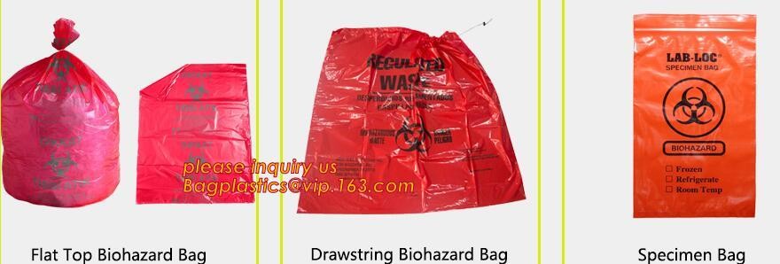 PE packing bag for Asbestos fibers, large size thicker LDPE asbestos remove bags, Large Asbestos Waste Removal Bags, pac