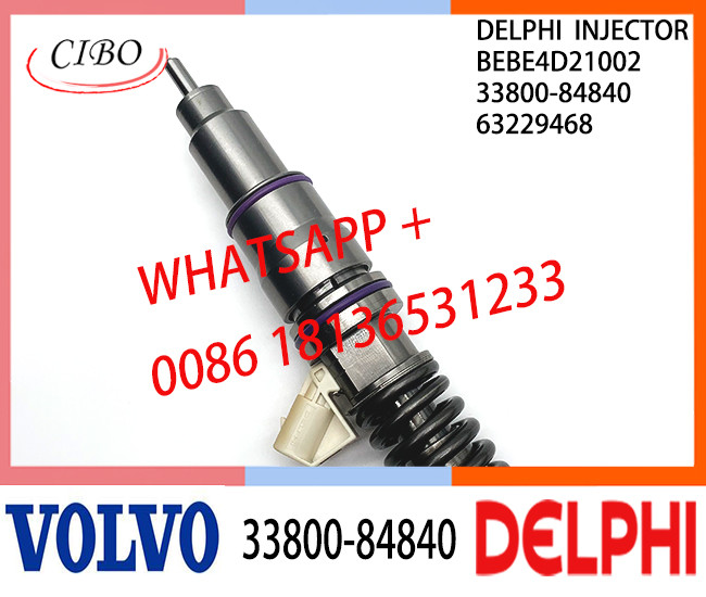 33800-84840 63229468 BEBE4D21002 Fuel engine Diesel Injector 33800-84840 BEBE4D21002 63229468 E3.18 for HYUNDAI L ENGINE