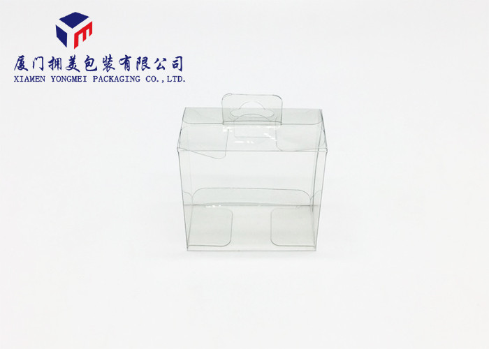 Rectangle Plastic Retail Packaging Boxes For Gifts Hang Strip On Top 7.3cm Height