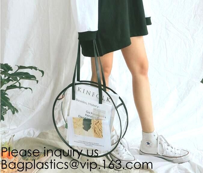 Clear Zipper Pouch with Strap Makeup Bag PVC Cosmetic Pouch,Printing Clear k Cosmetic PVC Pouch, bagease, bagplast