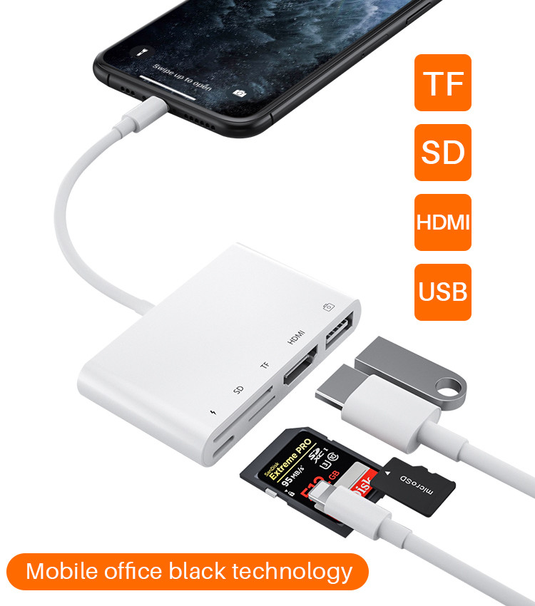 5 In 1 0.5M OEM USB OTG Cable Adapter Plug Playing