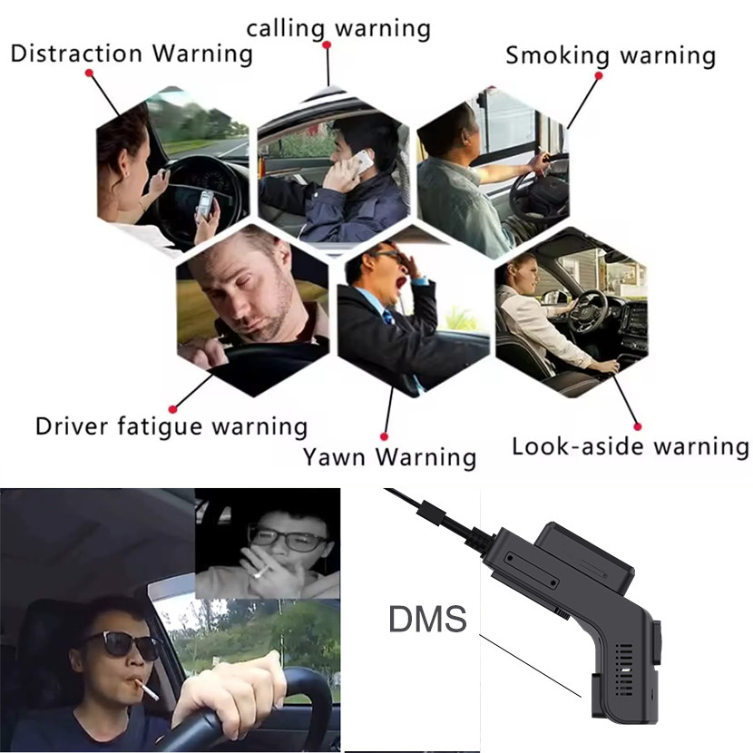 Vehicle DVR AI Dashcam with ADAS DMS 4G GPS WIFI Fleet Management Solution
