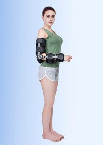 China Black Telescoping Elbow Brace Alloy Hinged Elbow Brace Post Op One Size Fit All on sale