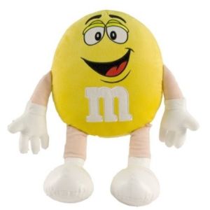 M&M’ Character Yellow Medium Plush Toys