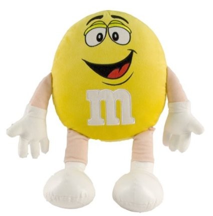 Quality M&M’ Character Yellow Medium Plush Toys for sale