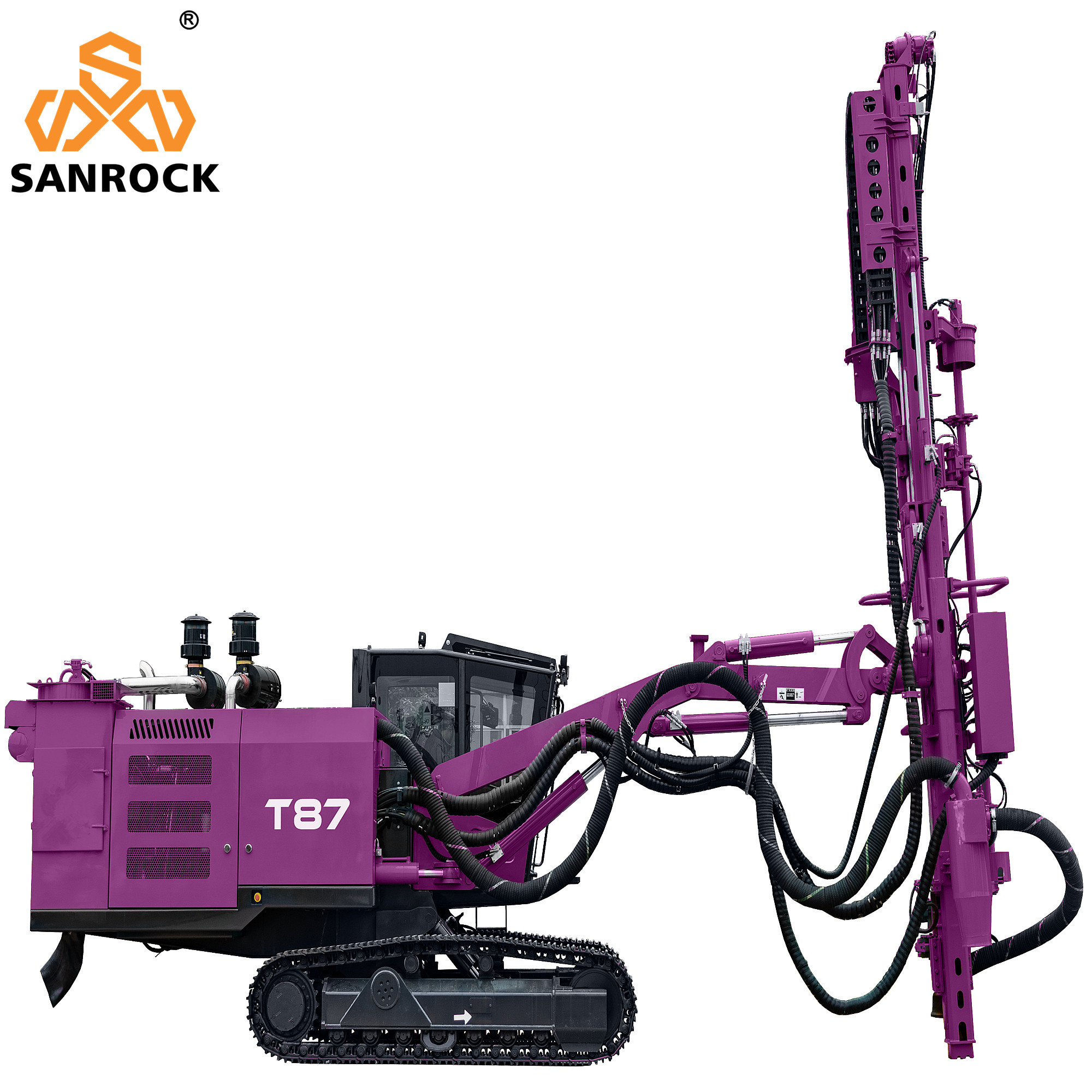 Top Hammer Hydraulic Drilling Rig Blast Hole 24m Deep Crawler Mining DTH Drilling Rig