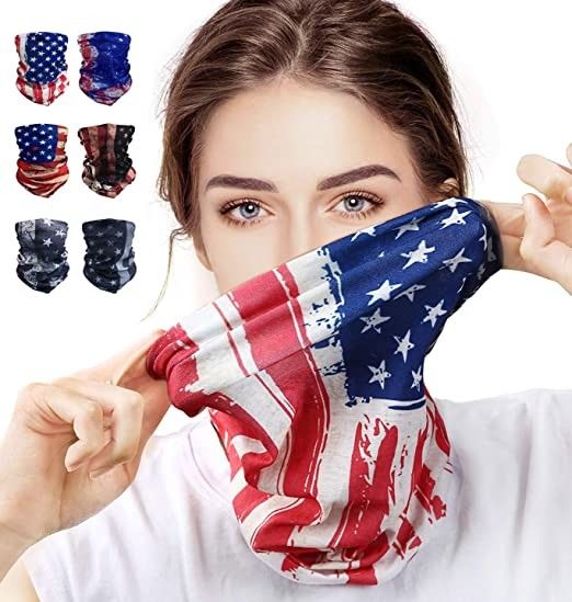 Black Tubular Bicycle Patchwork Sport Scarf Bandana