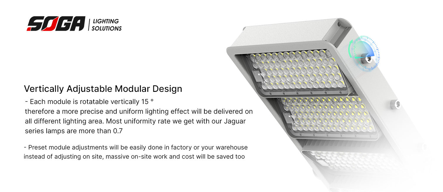 150W Outdoor LED Stadium Lights Adjustable Wireless Control Smart