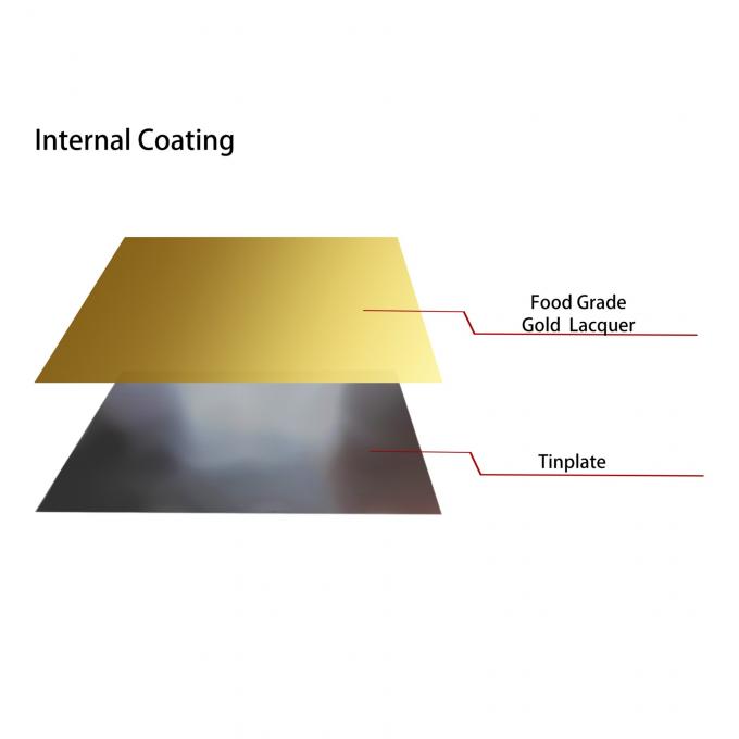 SPCC Tin Coated Sheet 2.8/2.8 2.0/2.0 Coating Tinplate Food Can 0.50mm 1