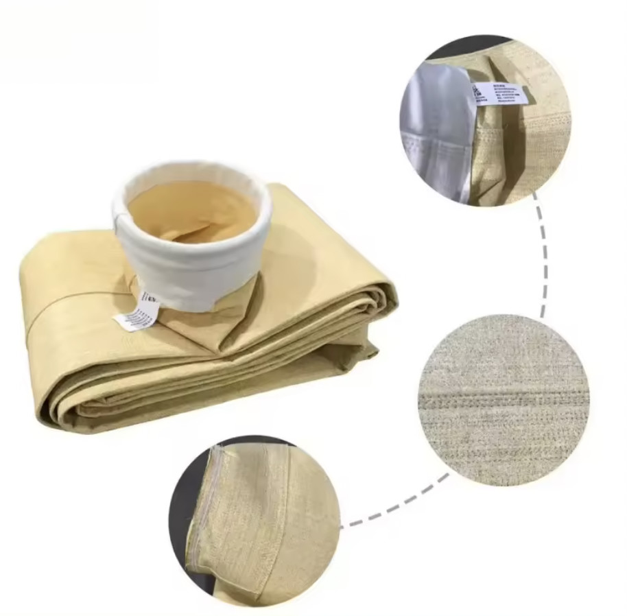 500gsm Aramid Dust Filter Bag High Temperature Resistant Dust Filter Bags
