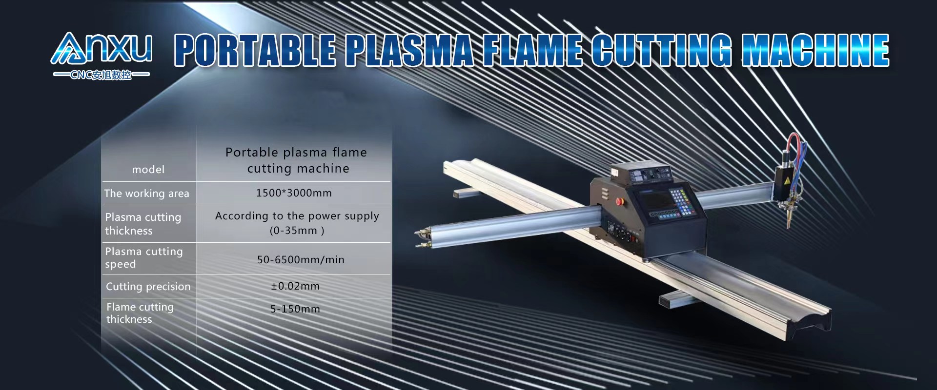 Industrial Automatic Portable Flame Cutting Machine With Stepper Motor