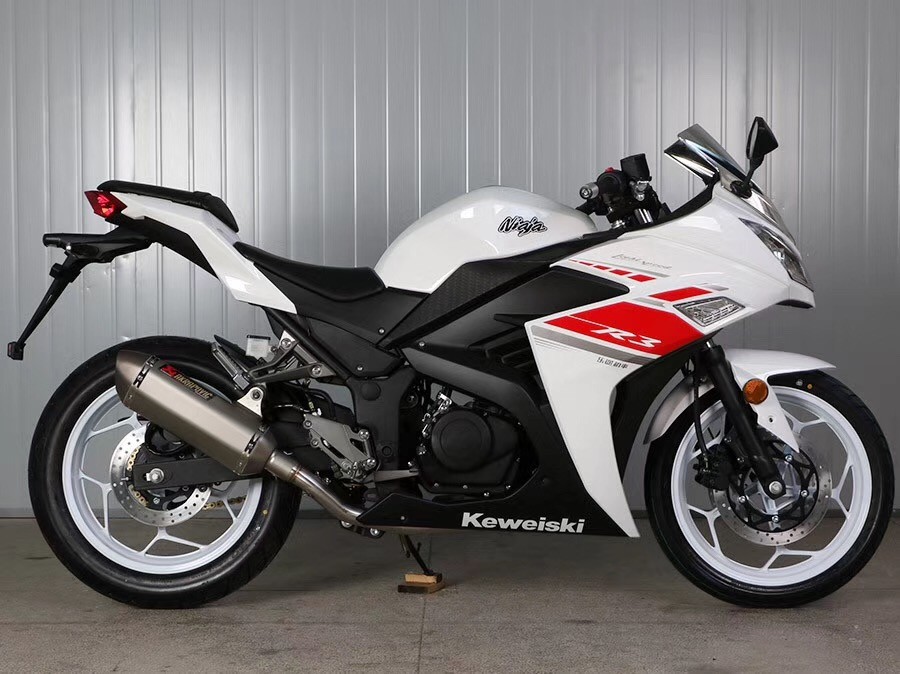 Gas Motor Street Sport Motorcycles , 250cc Cool Sport Bikes / Street Bikes White Color