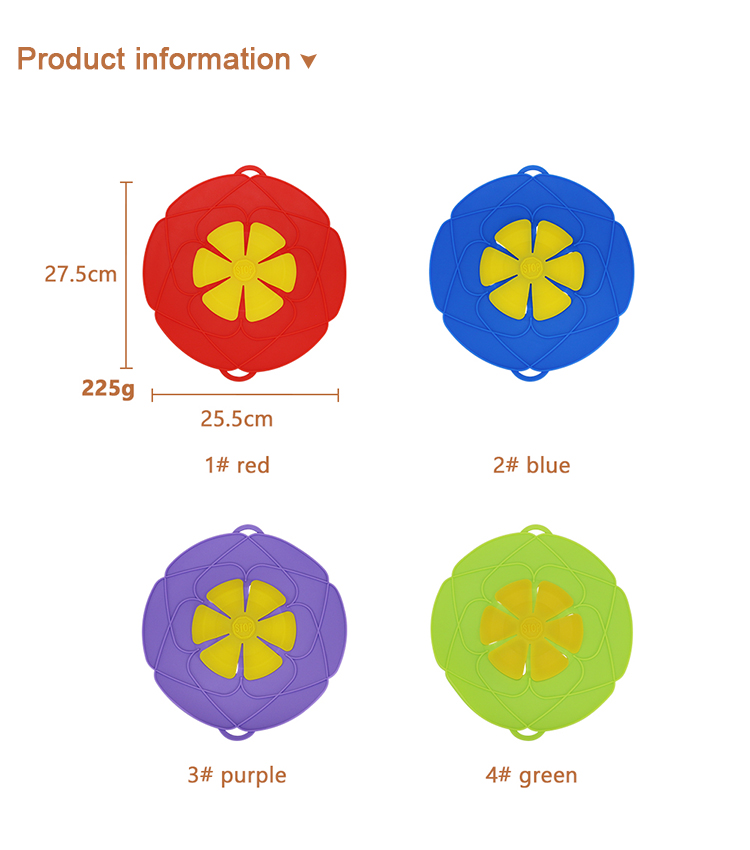 Food Grade Silicone Pan Lid Cover Reusable With Double Hangs For Cooking