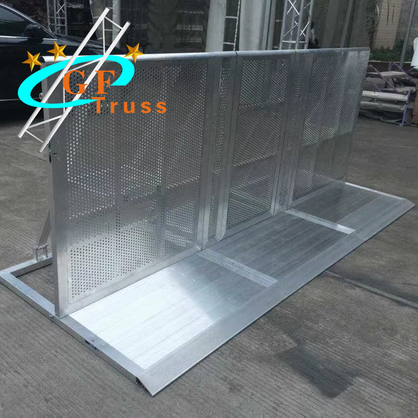 Ensure Safety 1M*1.2M*1.2M Aluminum Finish Stage Barriers