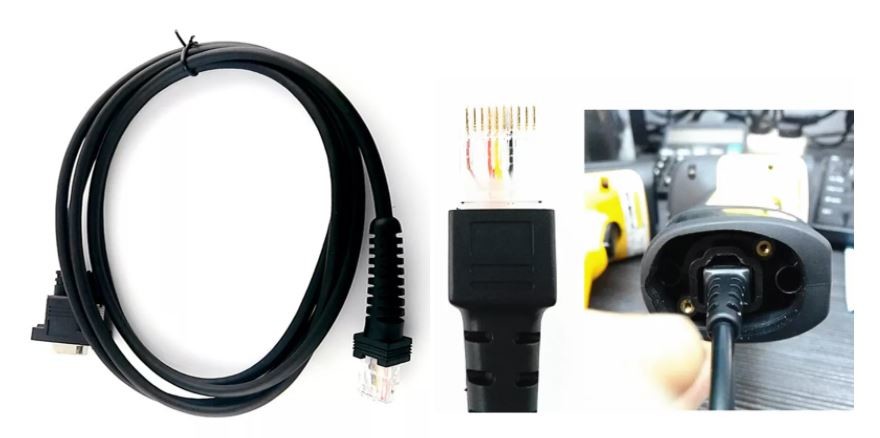 Datalogic 7000 RS232 Scanner Cable 9 Pin Female To Rj50 10p10c