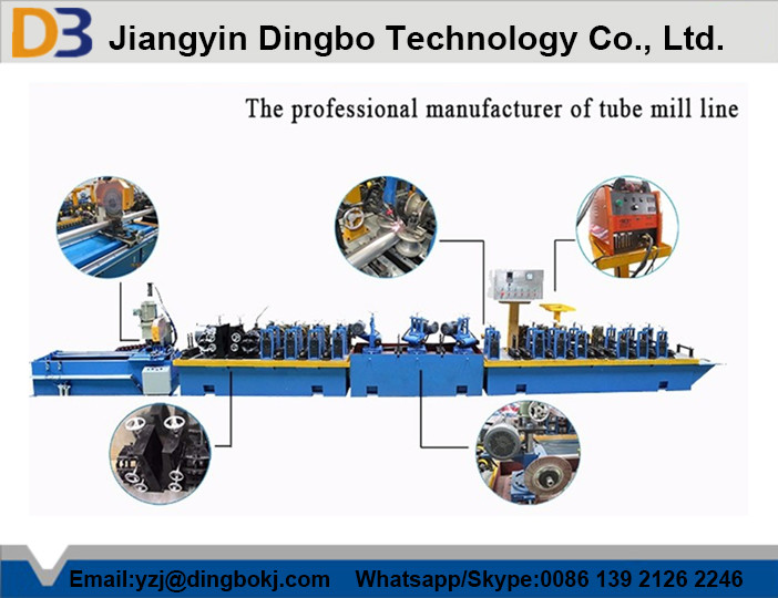 Minimum Tolerance High Frequency Welded Tube Mill Line With High Speed