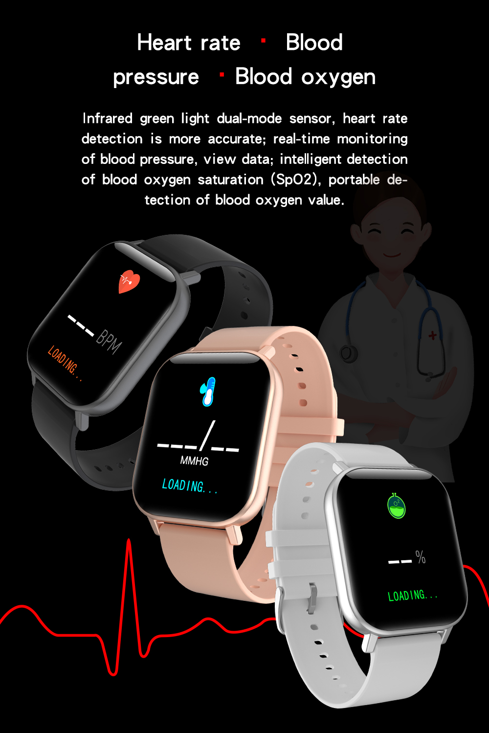 Wrist Watch T58 Health Protection For Apple Customize Product Gift Boxes Ecg Wristwatch