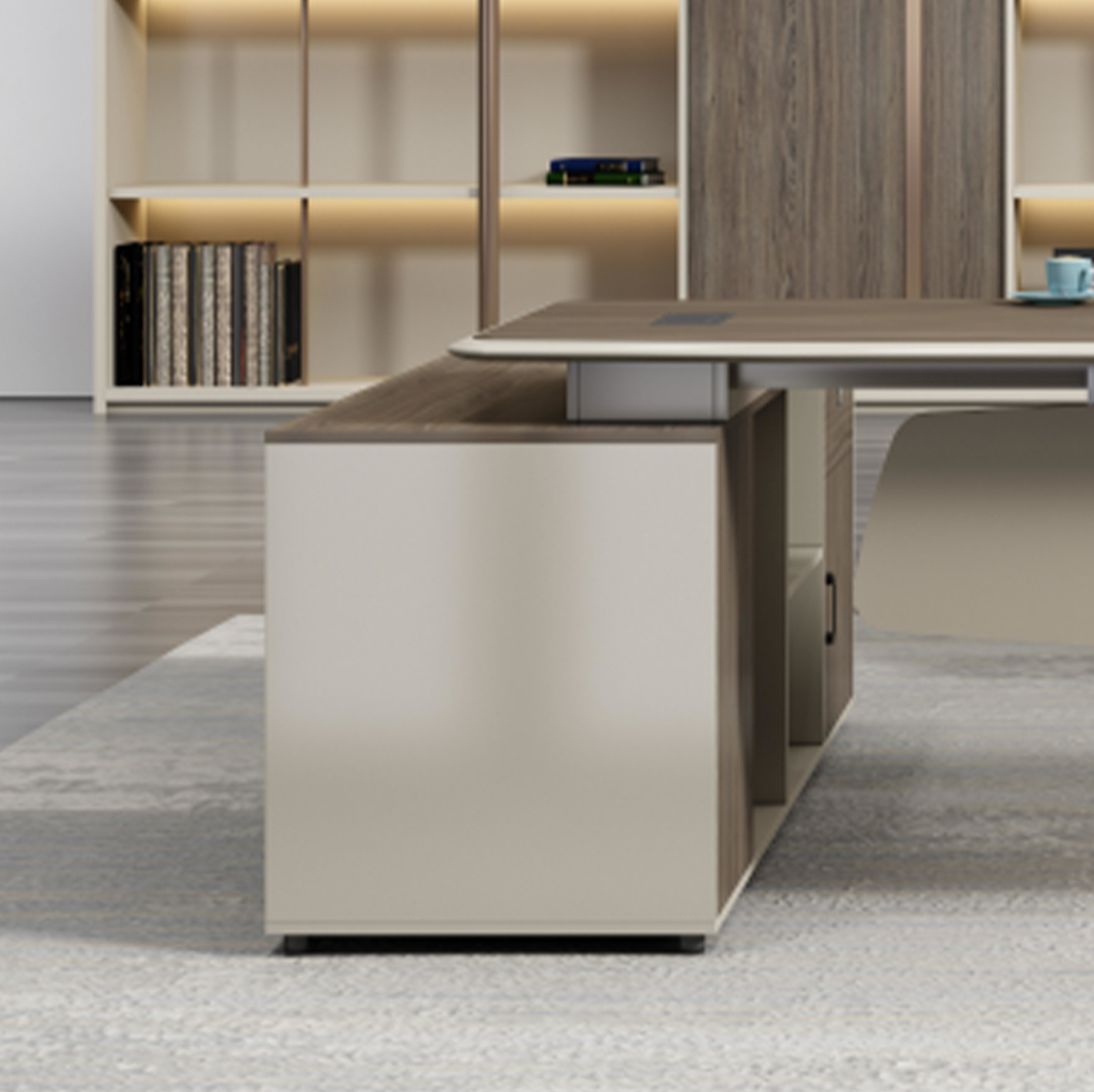 Modern Boss Table L Shape Manager Desk Office Furniture Luxury Executive Office Desk