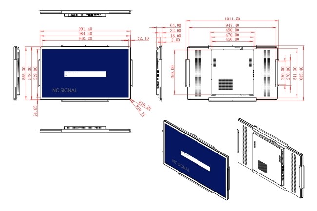 43-Inch Display for Digital Advertising and Public Signage Solutions