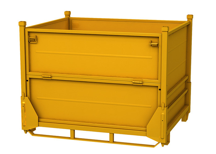 Q235 Steel Metal Pallet Cage Stackable Stillages MA Sheet For Turnover