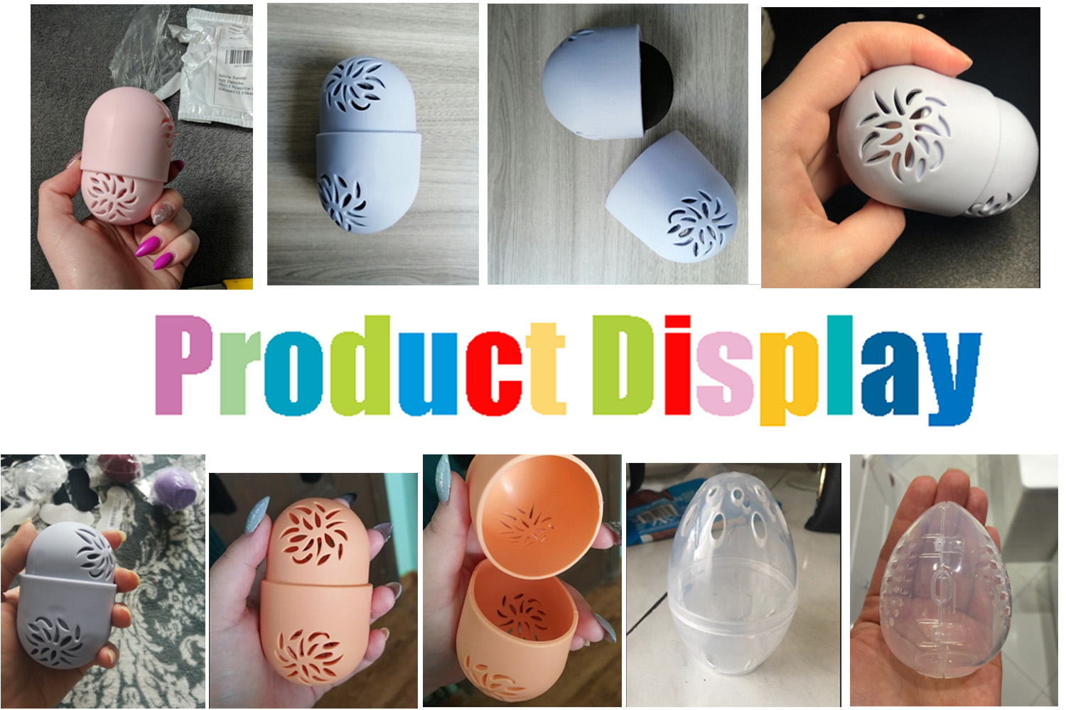 Non Latex Polyurethane Basic Makeup Tools 40*60mm Makeup Sponge Holder