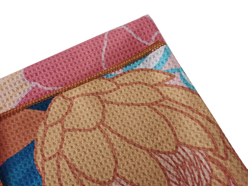 Microfiber Custom Printed Sand Free Beach Towel Waffle Fabric