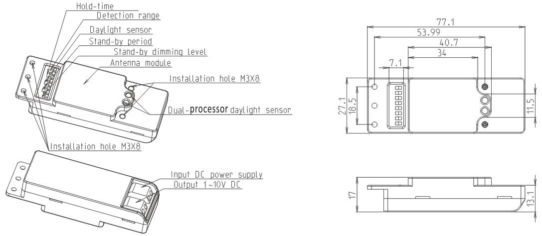 Hynall 12V Microwave Sensor Ideal For Tri - Proof Fixture , 12V Motion Sensor Switch