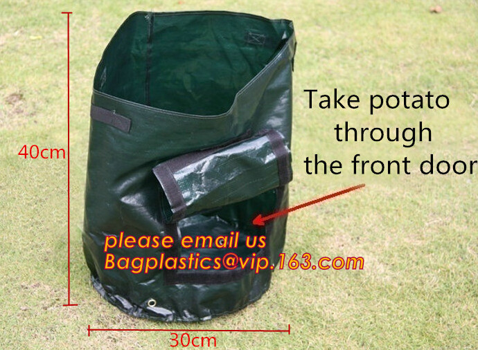 40 Gal Grow Biodegradable Garden Bags Aeration Fabric Pots Breathable With Handles