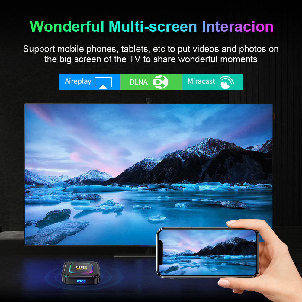 Customize DIY IPTV Box Wifi Quad Core 16GB TV Box Android 13.0