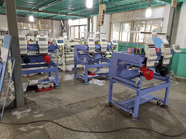 2 Head Domestic Embroidery Machine With 12 Needles For Cap And Shirts