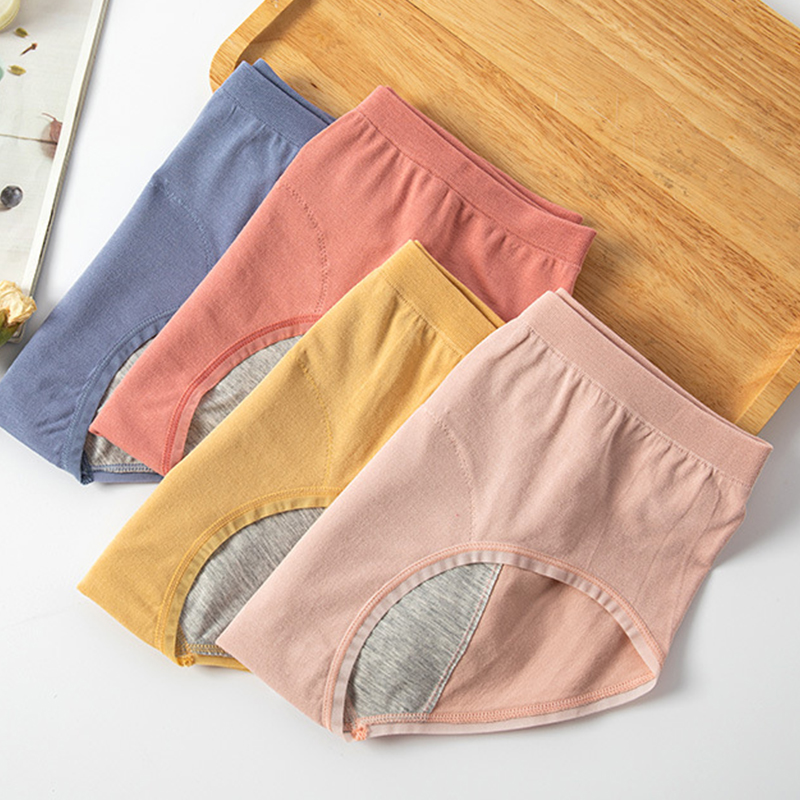 Menstrual Women Cotton Panties Leakproof Quickdry Flexible Fabric