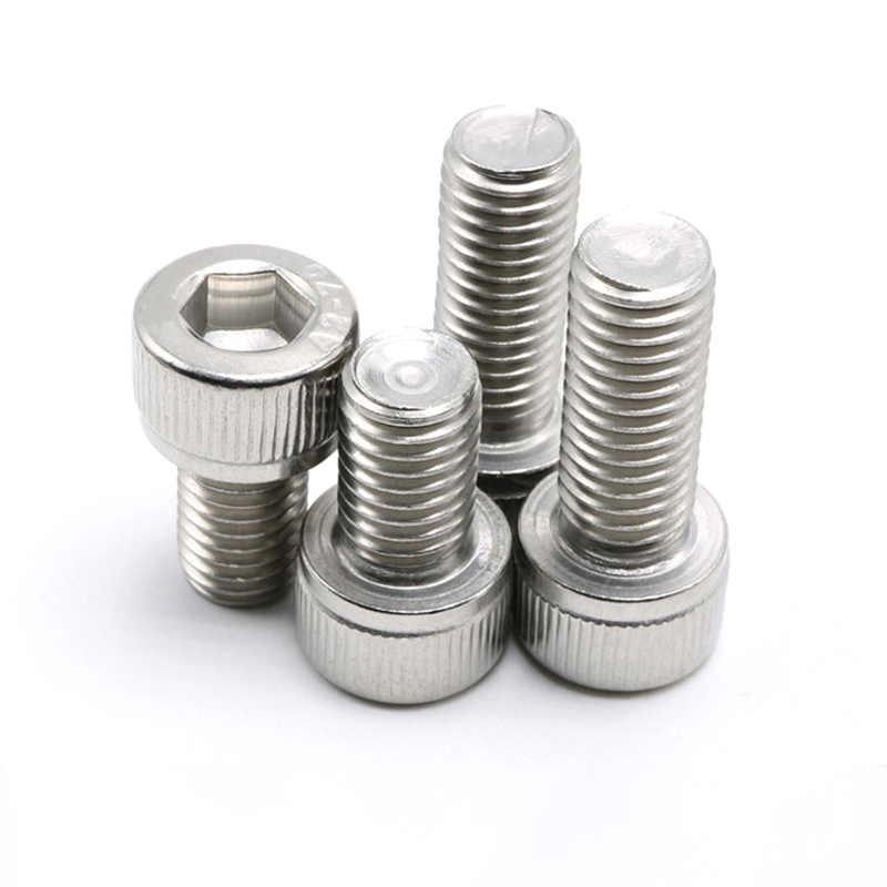 Plain Din912 Stainless Steel A2-70 Round Flat Head Bolt Socket Head Cap Bolt M2 M4 M5 M8 M10 M12 M16
