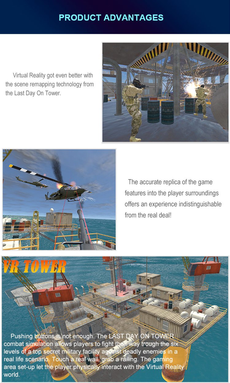 Gun Shooting VR Gaming Platform Tower 42 Monitor Adjustable Headset Strap For Adults