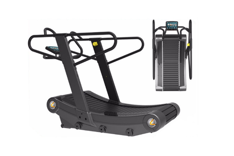 Aerobic Cardio Curved Commercial Gym Grade Treadmill Self - Powered Type