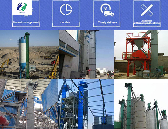 Heat Resistant Storage Silo With Mining Bucket Elevator