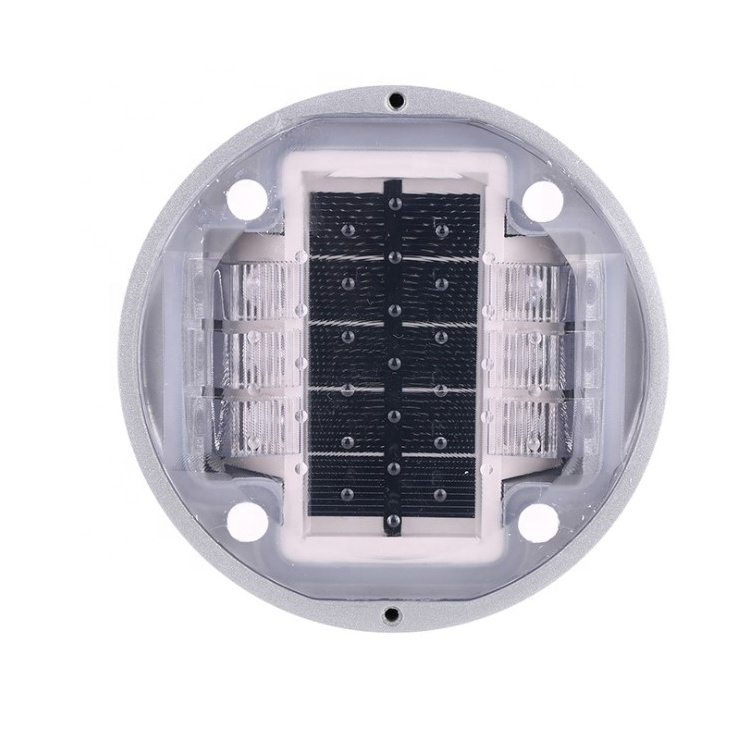 High Reflection Aluminum Road Marking Alloy Solar Power Road Stud For Road Safety