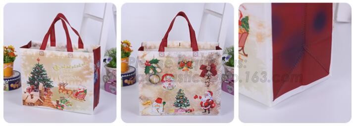 Environmental Promotional Shopping Bags Eco Gift Tote Non Woven Bag, heat seal die cut handle ultrasonic non woven bag