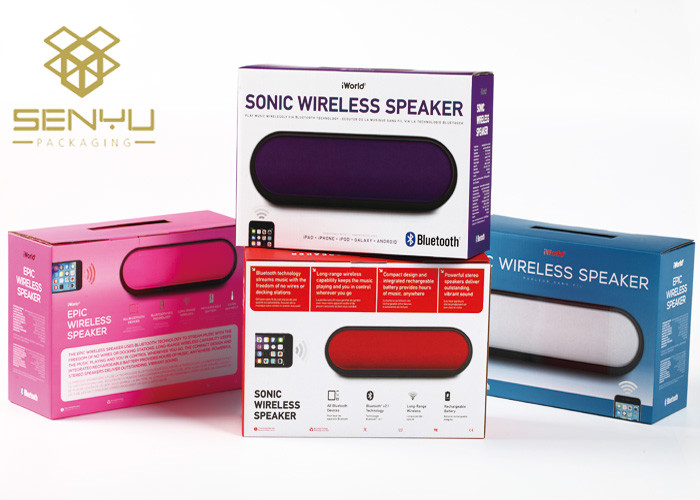 Water Resistant Hands Free Bluetooth Speaker Packaging Box