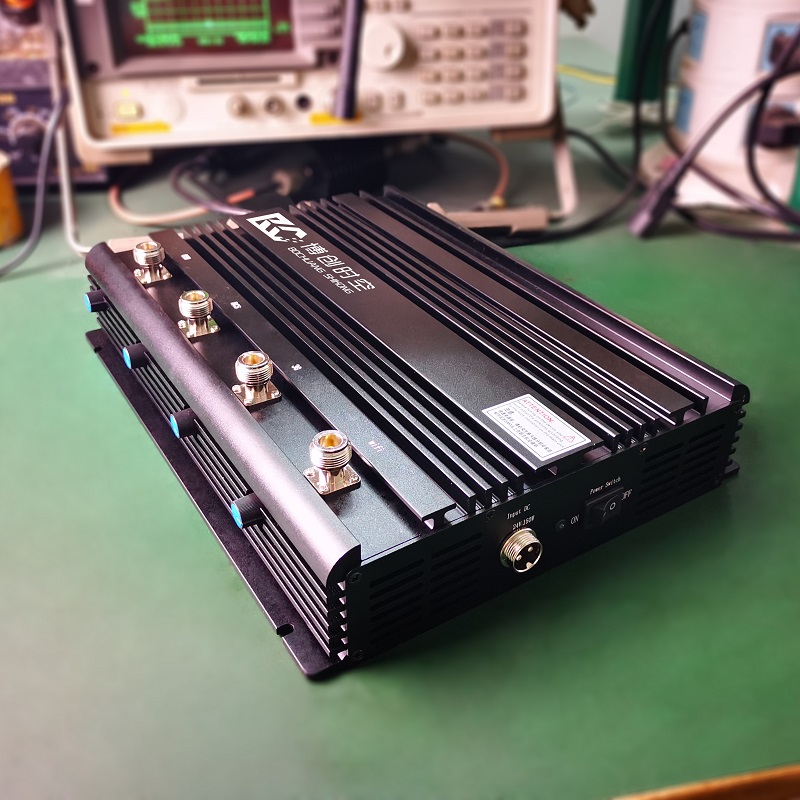 95w high-power mobile phone signal jammer gsm.3g.wifi signal shielding 4-frequency output power adjustable jammer