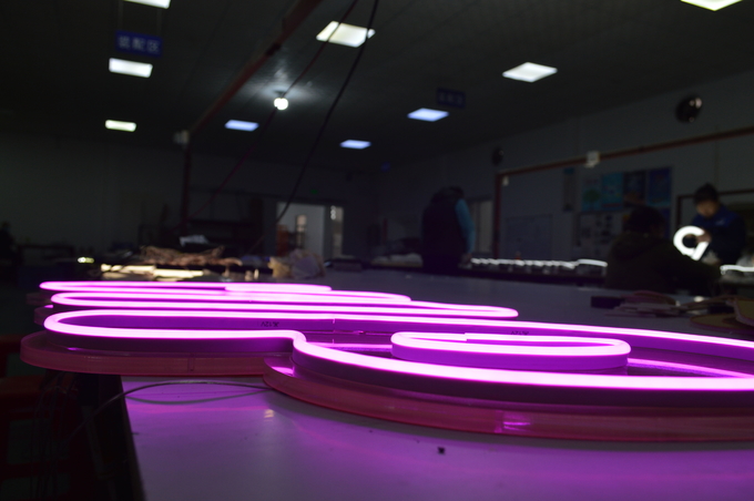 Custom RGB LED Neon Flex Signs Pure White for businesses / festivals