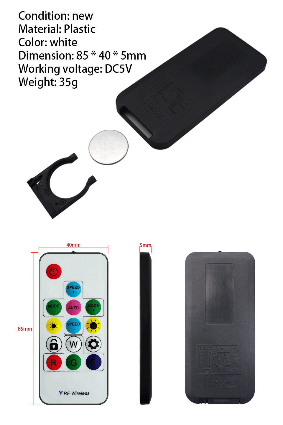 14 keys 3 pin LED Mini Controller , Sp002e Pixel Controller for LED light module